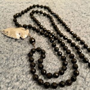 Knotted Arrowhead Necklace